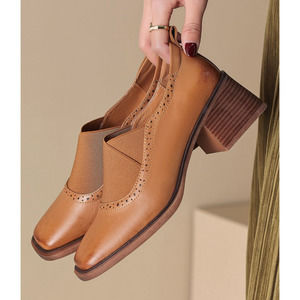 Elegant Tan Women's Heels